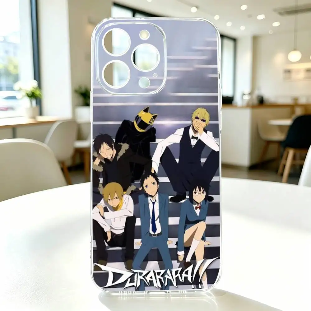 Чехол для телефона с аниме-дизайном DuRaRaRa для iPhone 17, 16, 15, 14, 13, 12, 11 Mini, Pro, Max, Plus, прозрачный (art.: 3920db2ea35cd) - 3920db2ea35cd