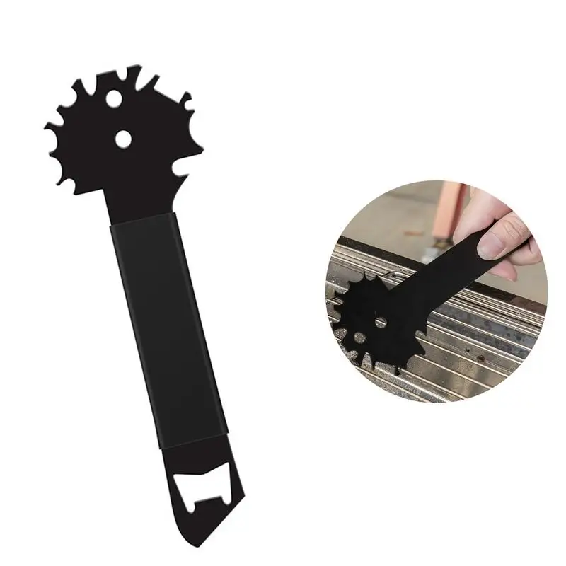 

Stainless Steel Grill Scraper Compact BBQ Grill Scraper Portable Grill Cleaning Scraper With Bottle Opener Easy To Clean BBQ