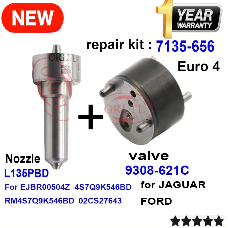 Сопло ORLTL L135PRD L135PBD VALVE 9308-621C для инжектора FORD JAGUAR EJBR00504Z