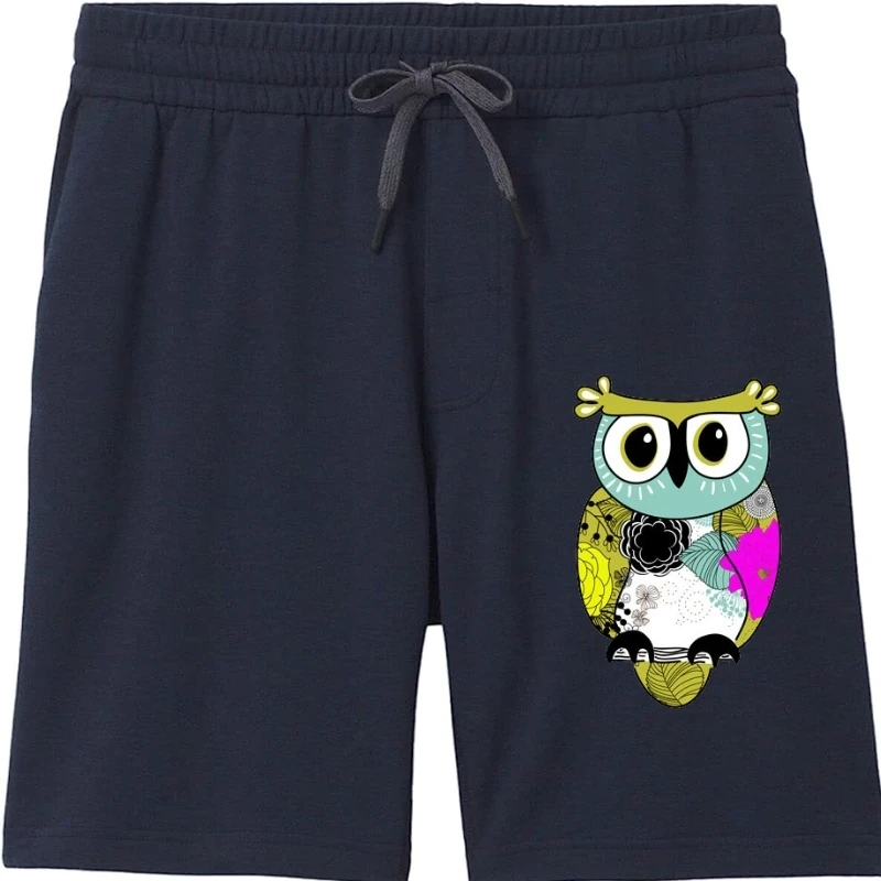 

Mother Owl Cartoon Wildlife classic round neck short sleeved men shorts choice of sizes and colours Shorts man