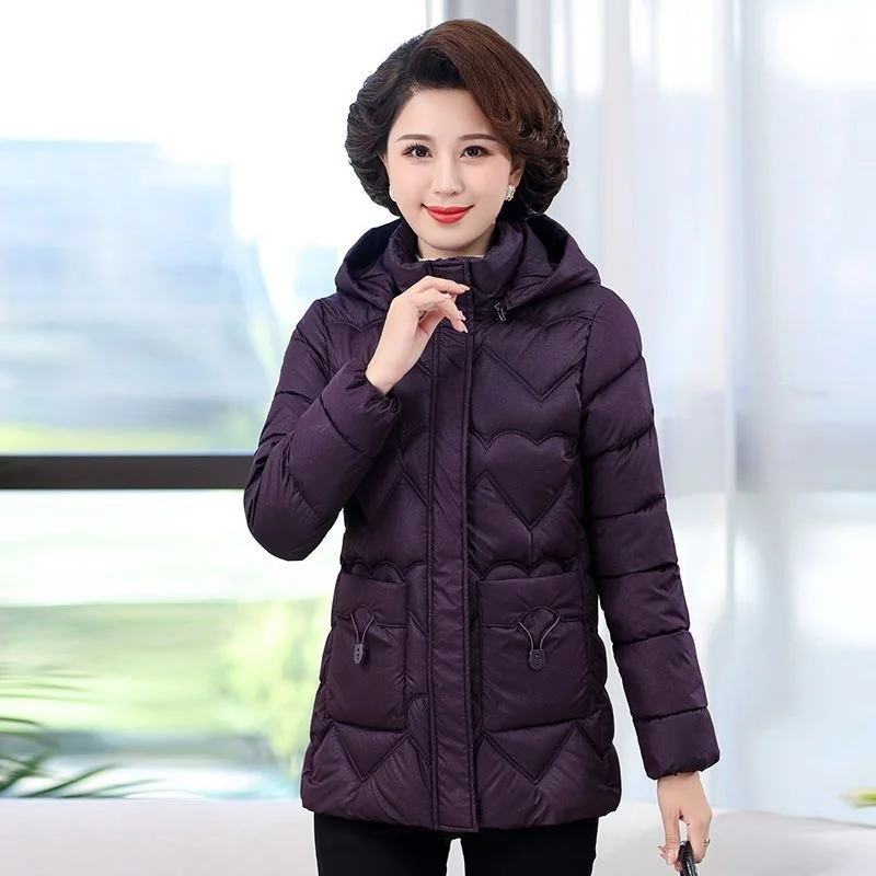 New mother's down Middle women's fashionable winter short small Middle and old westernized