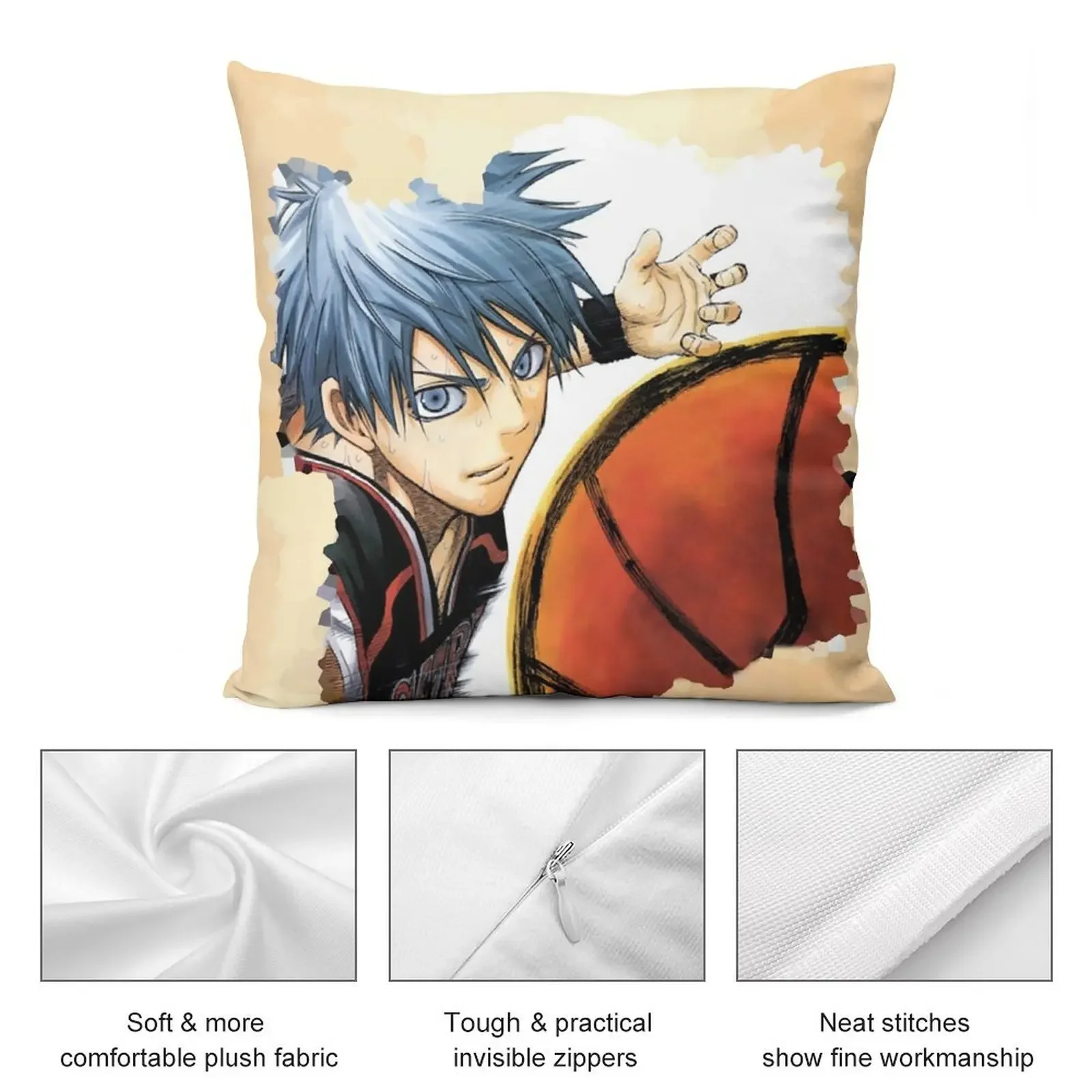 Баскетбольная подушка Kuroko's Kuroko no Basket PILLOWS &amp TOTES 1/4 BEDROOM SET: Подушка Tetsuya