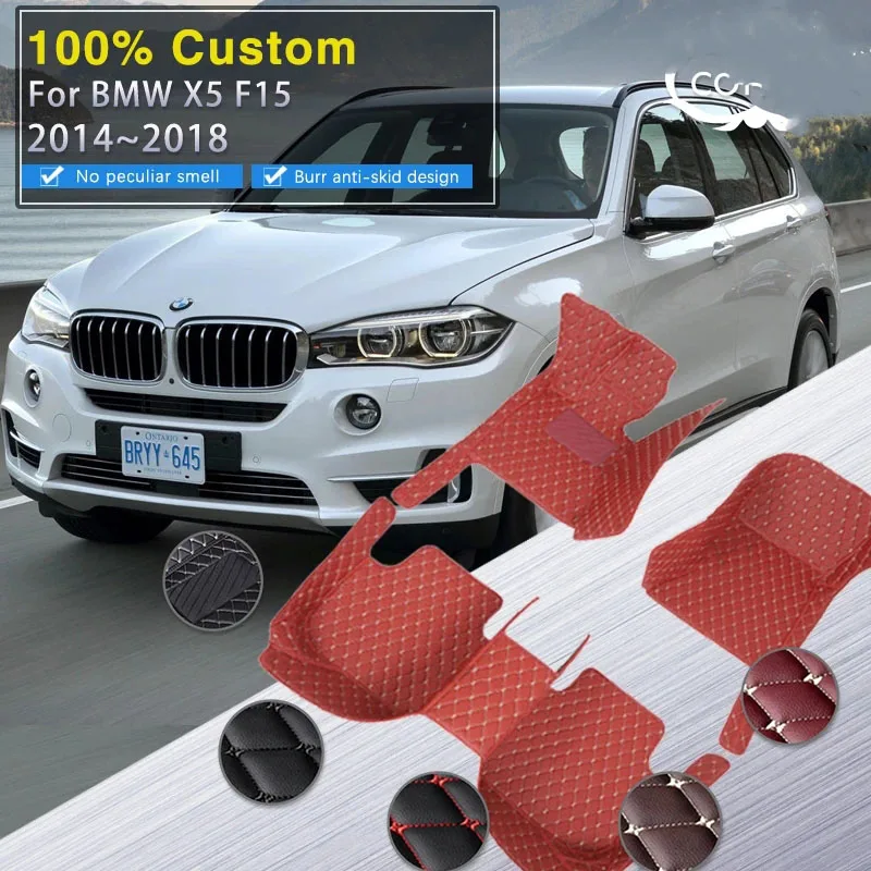 

Автомобильные коврики для BMW X5 F15 MK3 2014 ~ 2018, роскошные кожаные напольные коврики, чехлы, автомобильная защита, ковер, детали интерьера, автомобильные аксессуары
