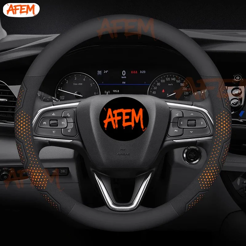 Фото Чехол на руль из карбона и замши для Buick Verano, Envision, Avenir, Excelle, Enclave, Anthem, Cascada. №4