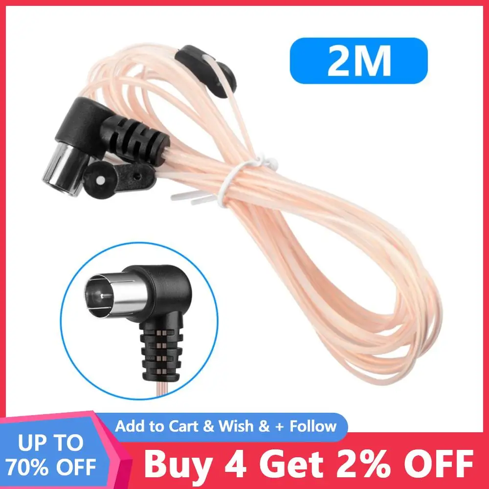 

1PCS FM Radio Antenna 75 Ohm Dipole Indoor T Antennas HD Aerial Male Female Type F Connector For FM Radio Indoor use for Yamaha
