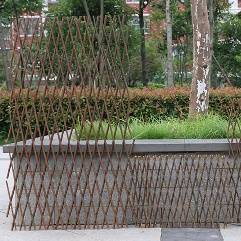 Выдвижная расширяющаяся деревянная садовая настенная огорожа панель для