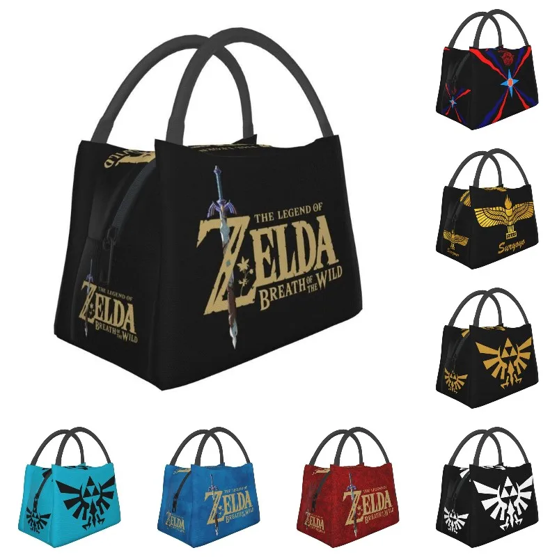

Лидер продаж, Изолированные сумки для обеда для игр Zeldas Legend для женщин, многоразовый охладитель, термобокс для обеда, для офиса, пикника, путешествий