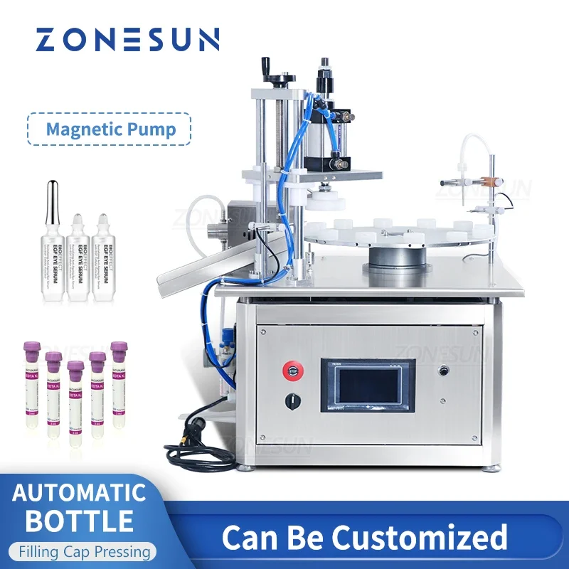 ZONESUN ZS-AFC1C Автоматическая машина для наполнения и прессования крышек портативный