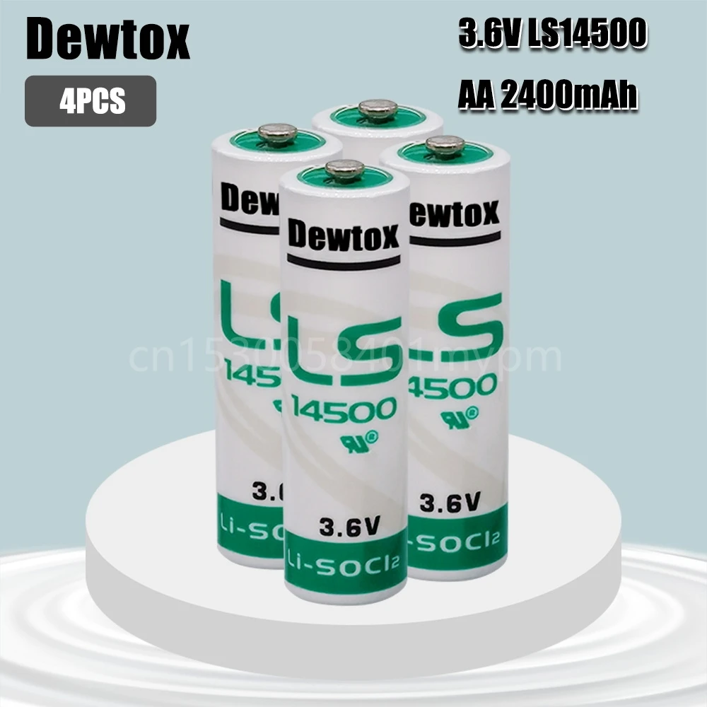 

4PCS SAFT LS14500 ER14505 AA 3.6V 2450mAh lithium battery for facility equipment spare generic lithium battery primary battery