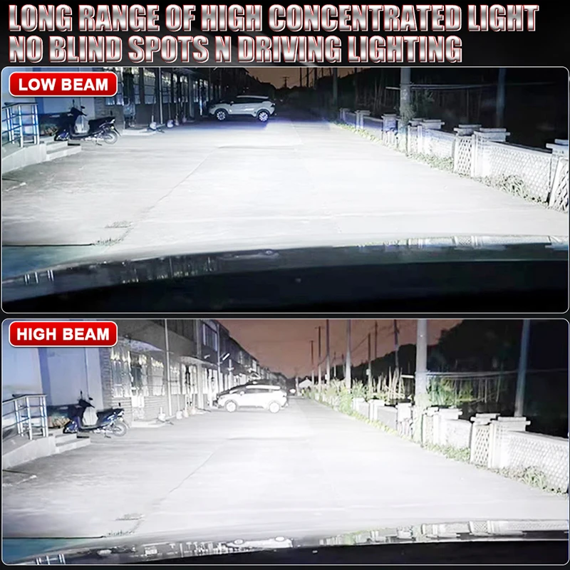 Dualvision Автомобильные Фары Светодиодные H7 H4 H1 H11 9005 9006 Hb3 Hb4 9012 Универсальные Canbus 12 В