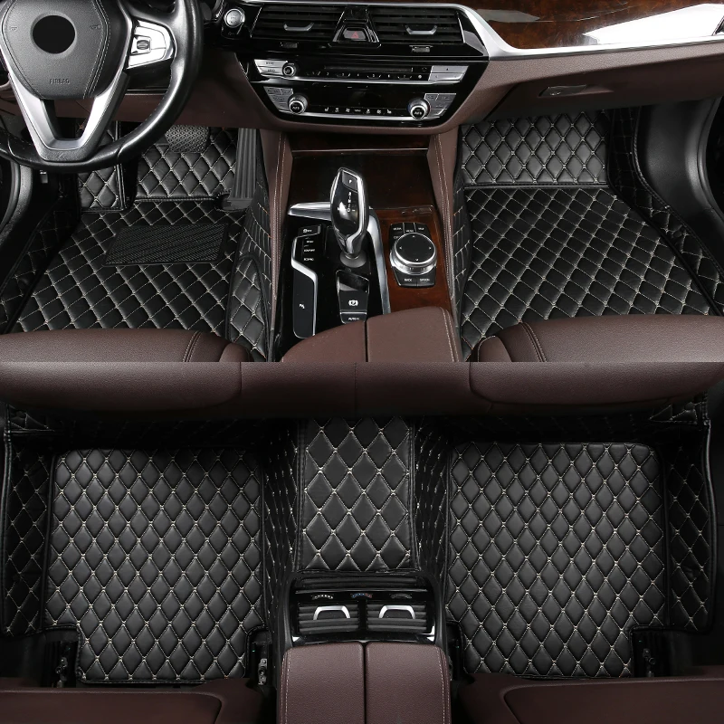 

YOTONWAN Custom Car Floor Mat for Mercedes C Class AMG 2 Doors 2015-2019 Year Interior Details Car Accessories Carpet Trunk Mats