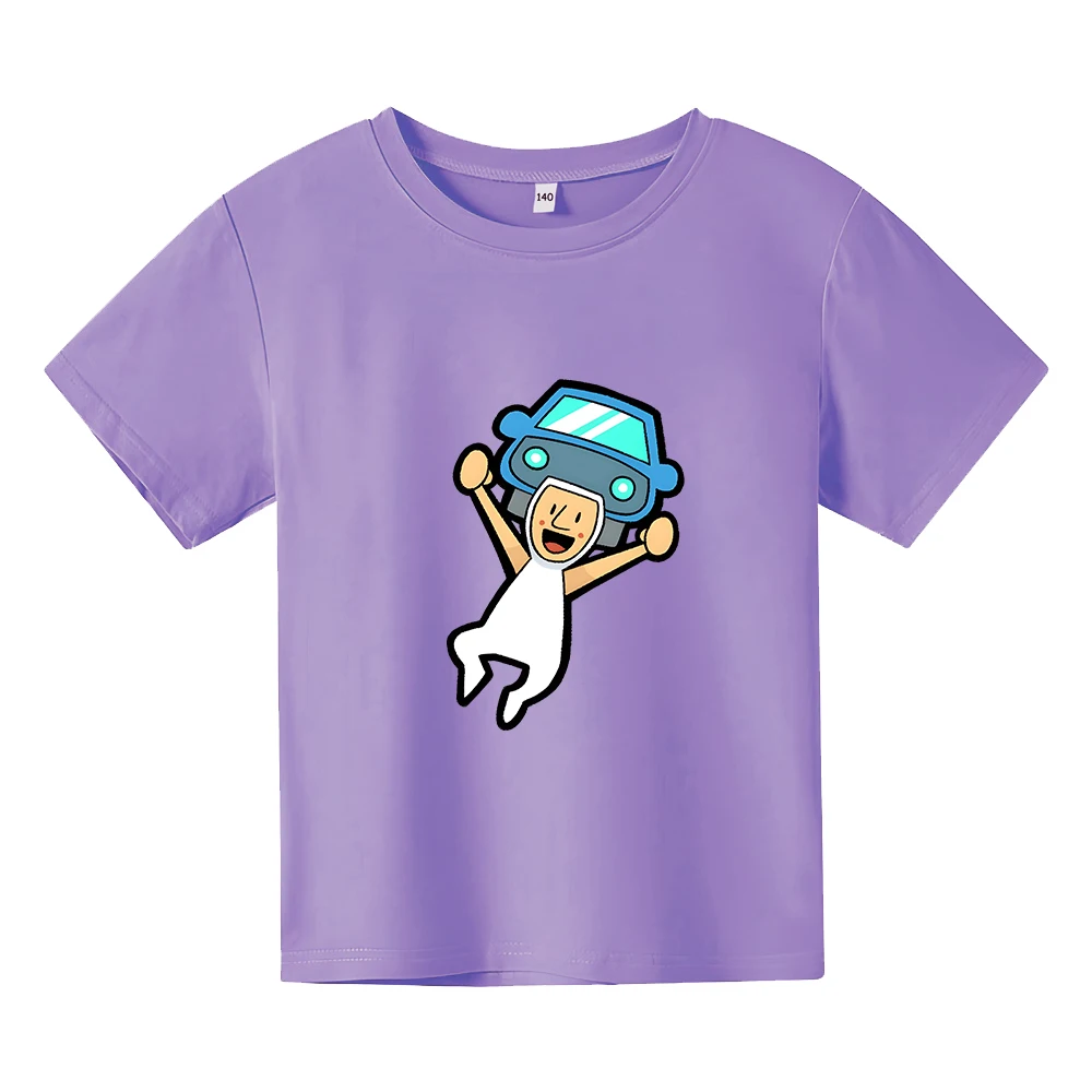 

Футболка с ритмическим рисунком неба для мальчиков и девочек, Детская футболка с милым принтом, Повседневная летняя футболка с коротким рукавом и круглым вырезом