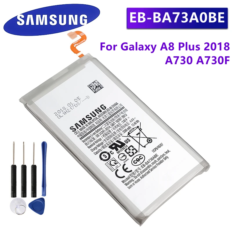 SAMSUNG оригинальный EB-BA730ABE 3500 мА/ч батарея для Samsung Galaxy A8 плюс + (2018) SM-A730 A730F A730DS A730X