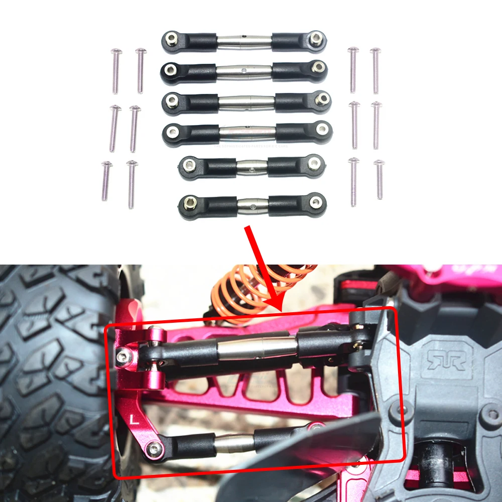 

stainless steel Front steering rod Rear Upper arm Tie rod AR330535/AR330542 for ARRMA 1/10 GRANITE SENTON BIG ROCK VORTEKS 3S