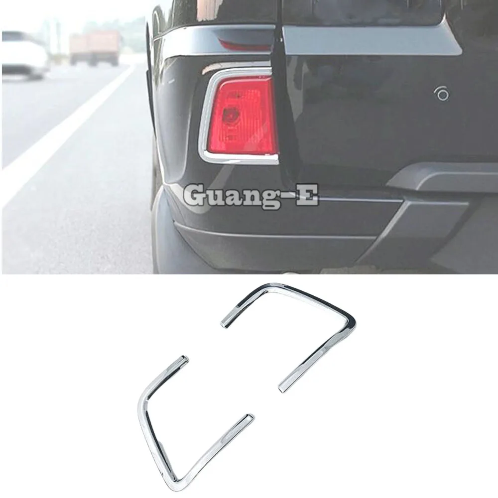 

Car ABS Chrome Cover Trim Back Tail Rear Fog Light Lamp Frame Stick 2pcs For Chery Tiggo3 Tiggo 3 2014 2015 2016 2017 2018