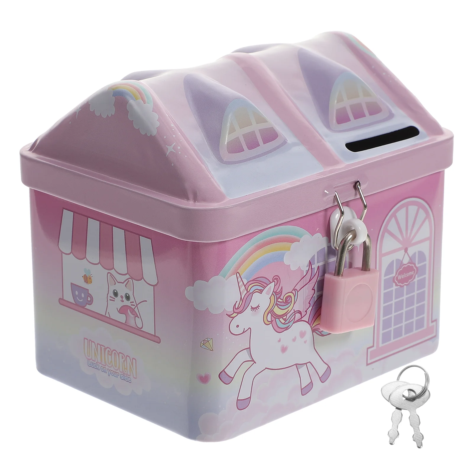 Копилка с единорогом теплое атмосферное украшение экономия денег детский