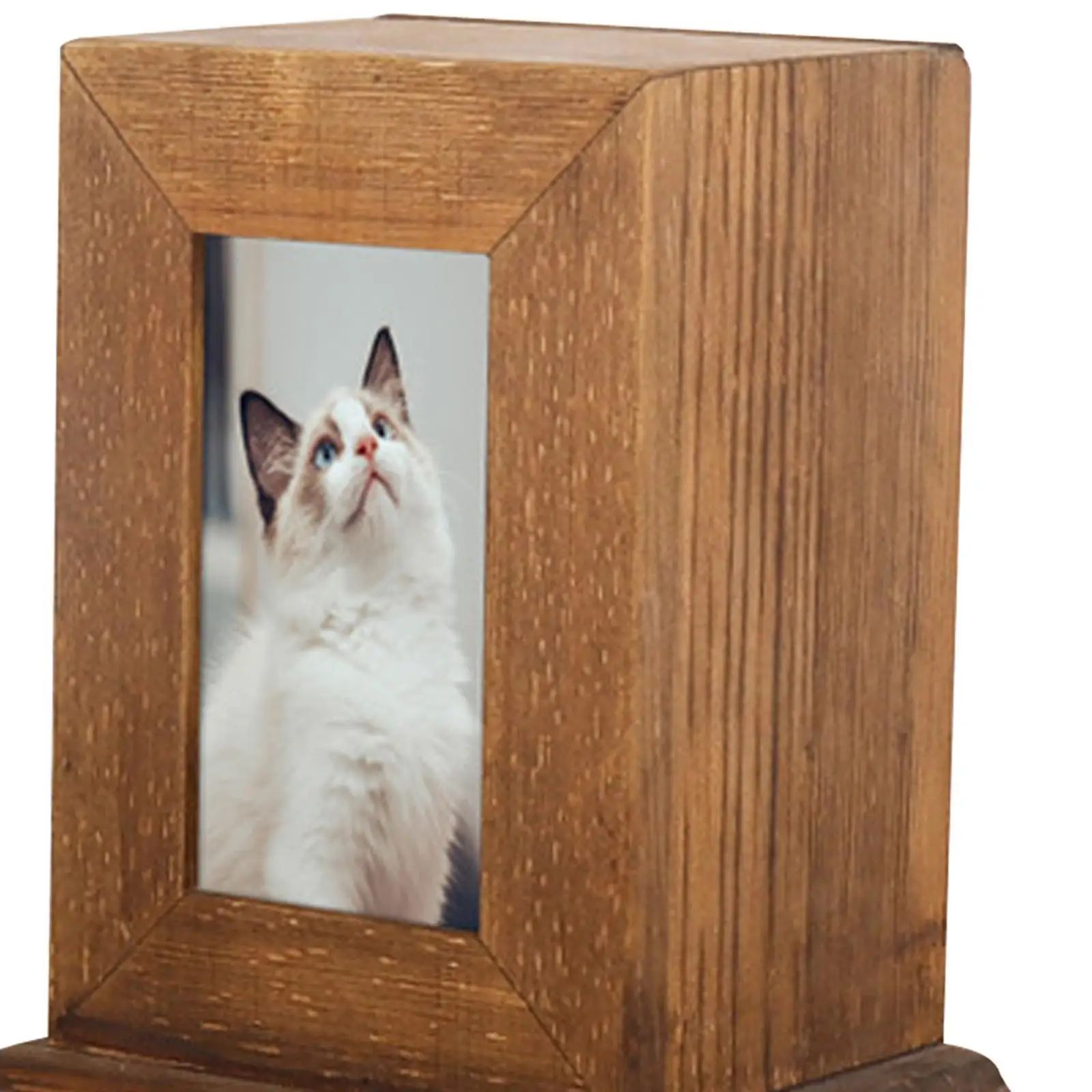 

Pet Urn Ash Urns for Dogs Casket Memorial Keepsake Remembrance Funeral Dark Wood