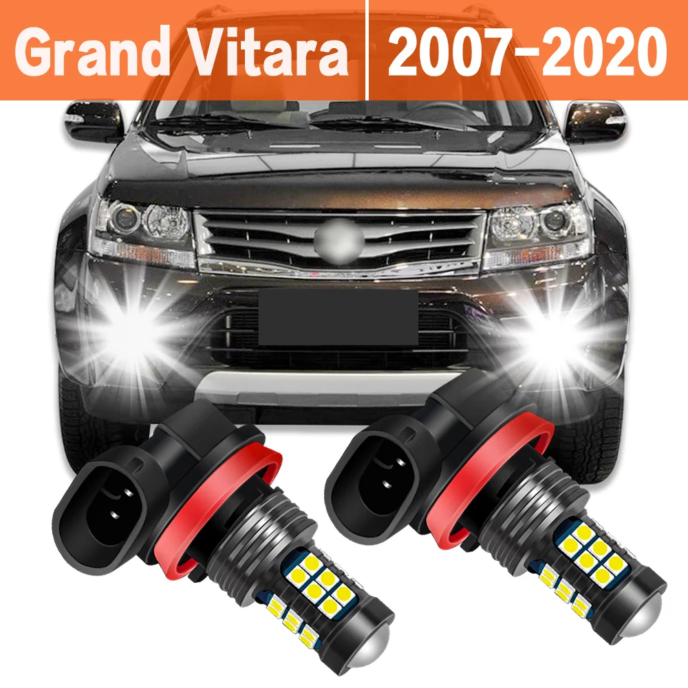 

2X Car LED Fog Light Lamp Bulb For Suzuki Grand Vitara 2007-2020 2010 2011 2012 2013 2014 2015 2016 2017 2018 2019 Replace Bulbs