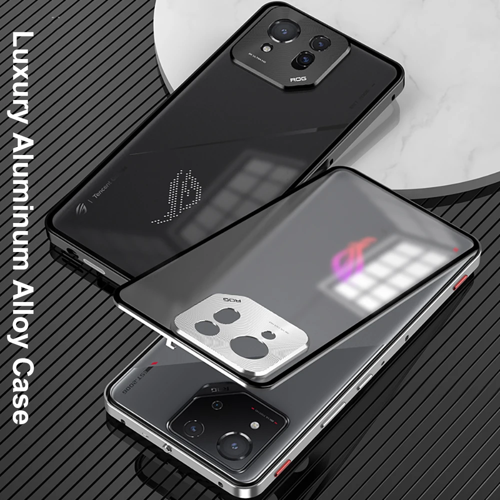 Роскошный Магнитный чехол из алюминиевого сплава для Asus ROG Phone 8 Pro противоударный