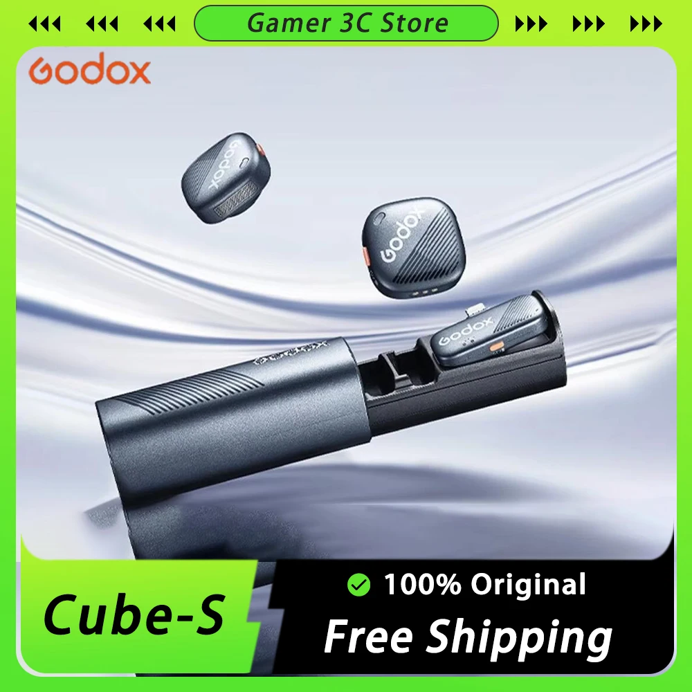 Беспроводная микрофонная система Godox Cube-S 2 4 ГГц. Совершенно новая капсульная