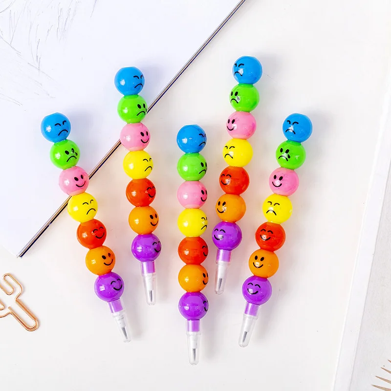 100 Pcs Stationery Cartoon Student Candy Gourd 7 Colors Dood