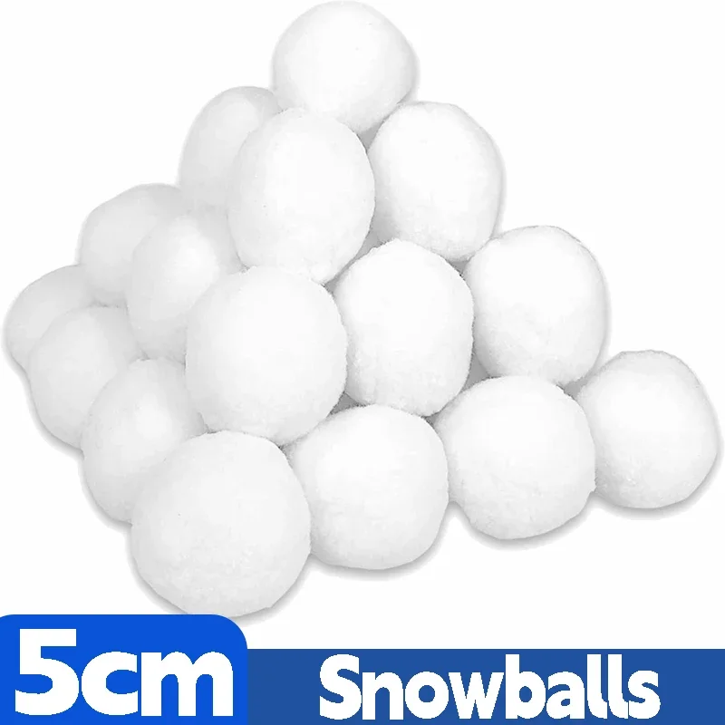 

Белые плюшевые снежки