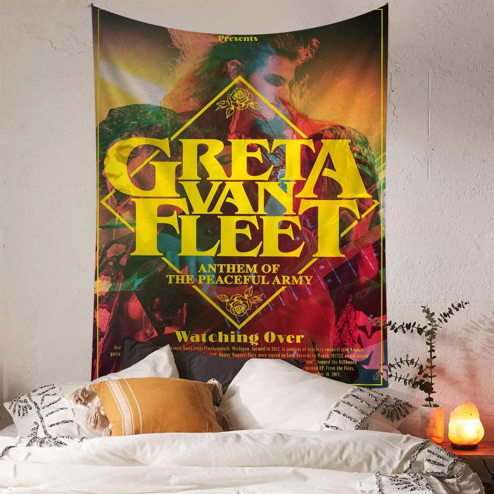 Greta Van Fleet Rock Band Classic Vintage Posters Decoracion Painting Wall Art White Kraft Paper Kawaii Room Decor