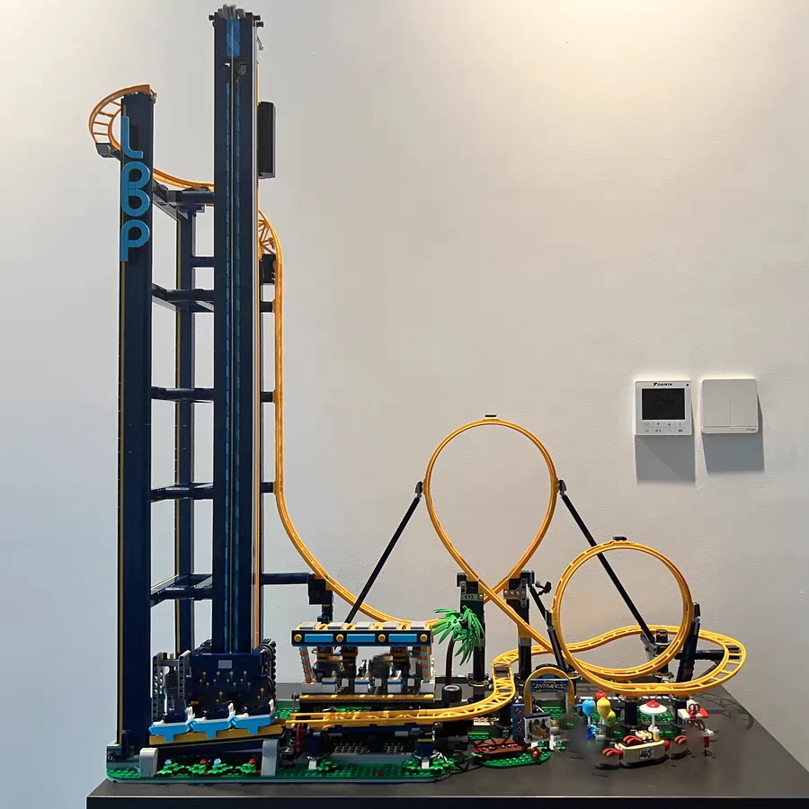 С оригинальной коробкой американские горки с петлей 3756 шт. совместимые 10303 парк