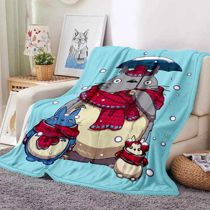 

Ультралегкое мягкое плюшевое фланелевое одеяло в стиле аниме My Neighbor одеяло с Тоторо для дивана, кровати, кушетки, лучшие офисные подарки