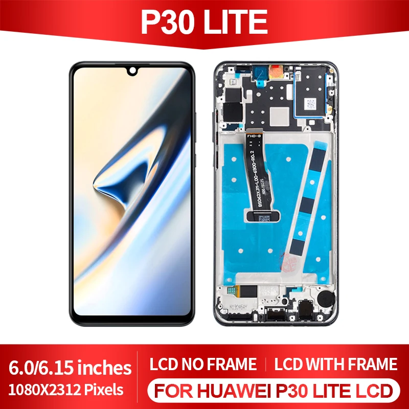 Новинка для Huawei P30 Lite ЖК сенсорный экран панель стекло дигитайзер в сборе Nova 4e