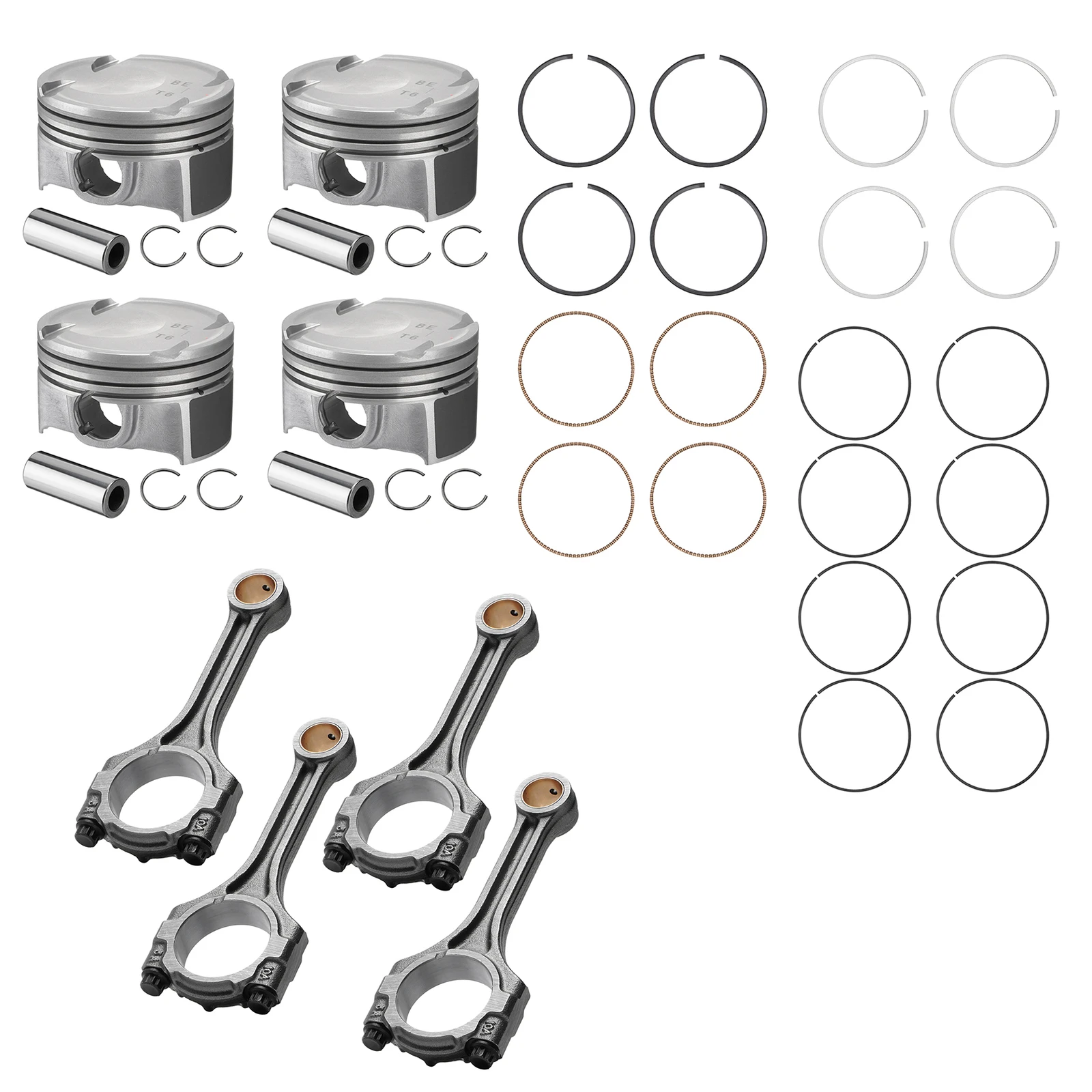 Фото G4FJ 1,6 л турбодвигатель, шатуны, поршни, комплект подшипников для Hyundai KIA 23110-2B710 23410-2BCA0 23510-2B700 23060-2B700 №2