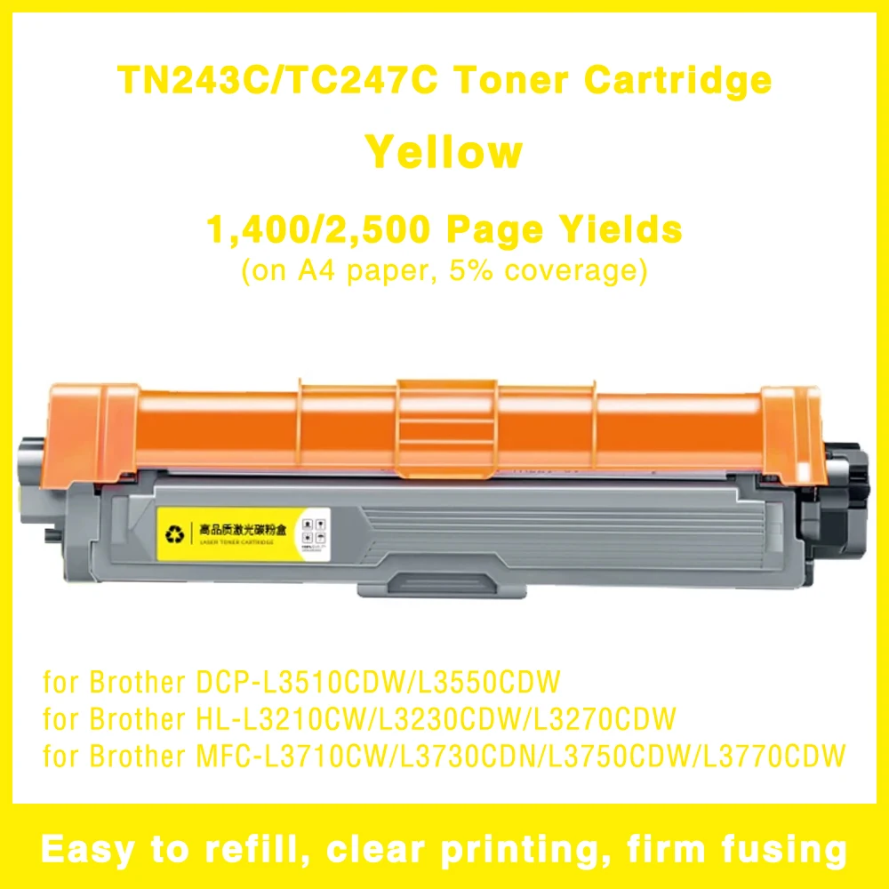 Фото Тонер-картридж TN243 TN247 EU, совместимый с Brother MFC-L3710cdw L3750cdw 3770cdw DCP-L3510cdw L3550cdw HL-L3210cw L3230 L3270 №5