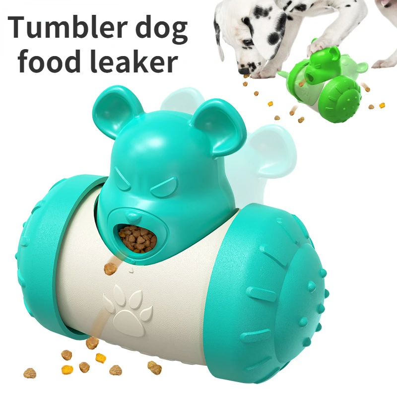 

Pet Tumbler Dog Food Leaker Training Leak Food Dispenser Container Bowl Tumbler Balance Car Feeder Dog Accessories Supplies