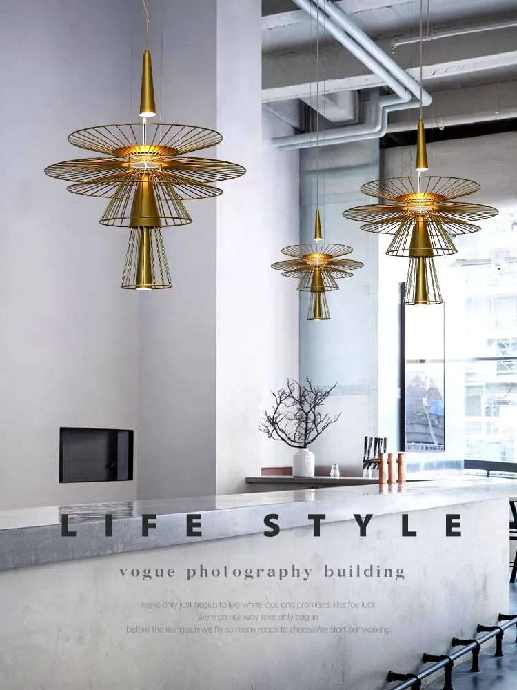 Роскошная люстра для гостиной в стиле пост-модерн Минималистичная Металлическая