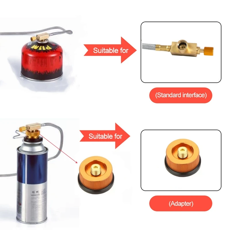 Туристическая туристическая горелка 3 ядра 8000 Вт с пьезозажиганием