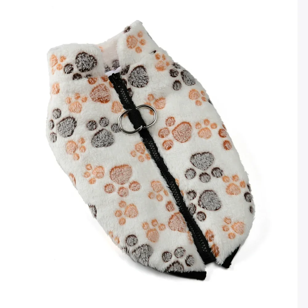 Флисовая одежда для собак зимняя теплая куртка щенков маленьких кошек свитер