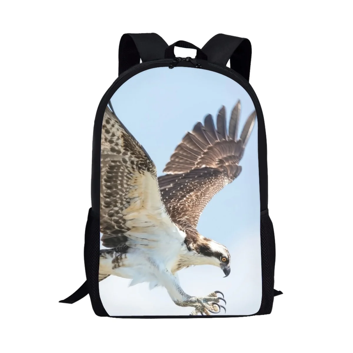 Animal Hawk Print School Backpack Boys Fashionable Teenagers Schoolbag For Students High Quality Casual Book Bags Man Mochila