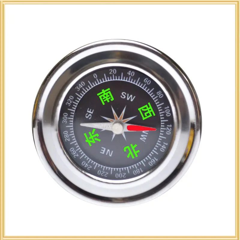 

New metal stainless steel large compass portable compass navigation North guide for outdoor mountaineering Tourism