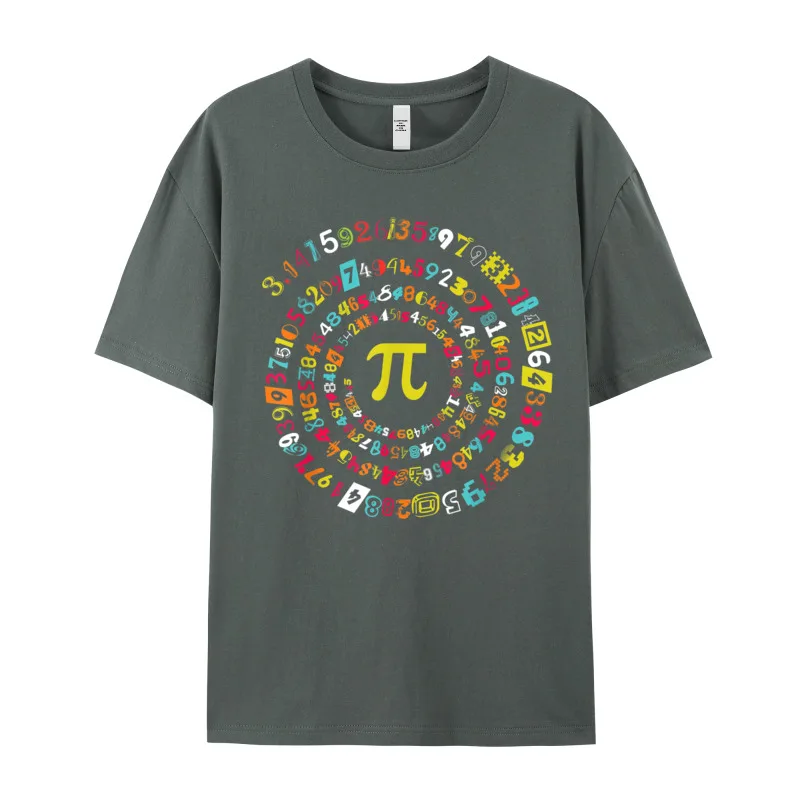 Funny Pi Day Shirt Spira T-shirts Classic Short Sleeve Letter Premium Cotton Crewneck Men's Tops &amp Tees T Lovers