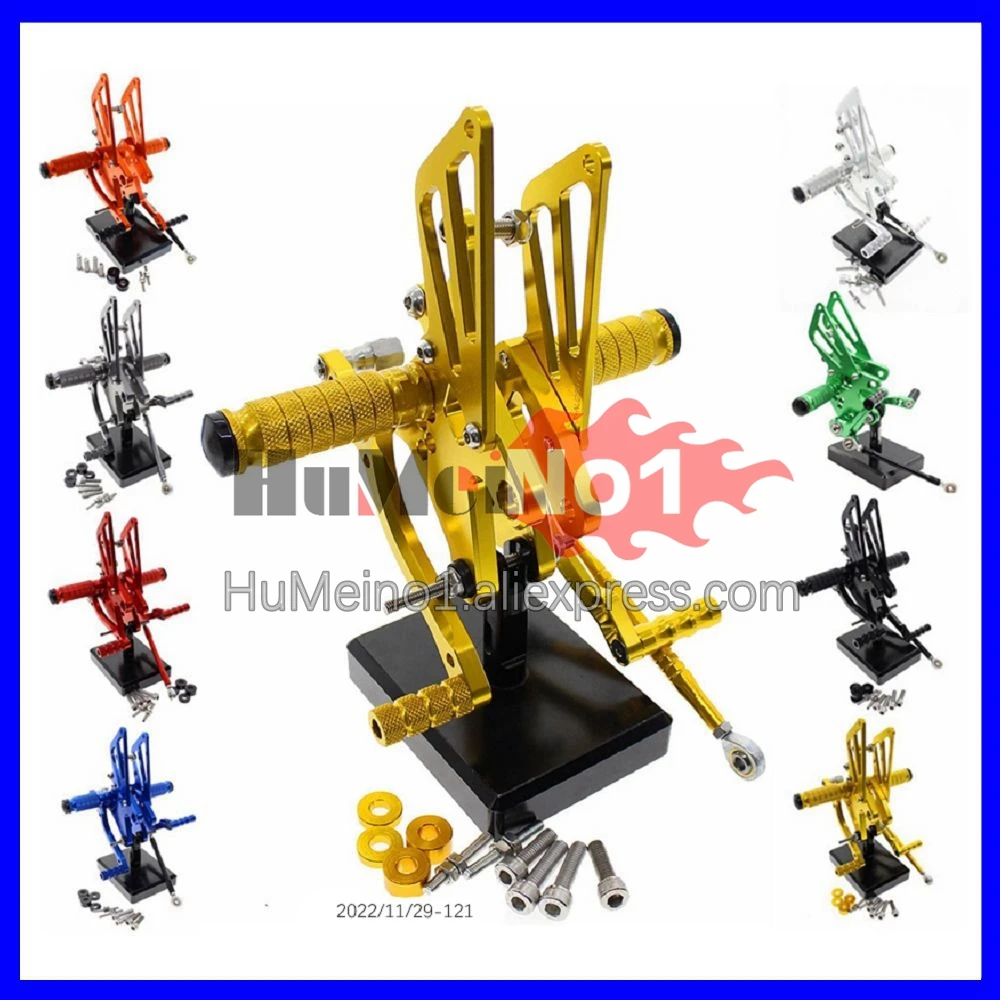 

CNC Foot Rest Pegs Footpeg Rear Set For SUZUKI GSXR750 GSXR600 GSXR 600 750 96 97 98 00 1996 1997 1998 2000 Footrest Rearset Kit