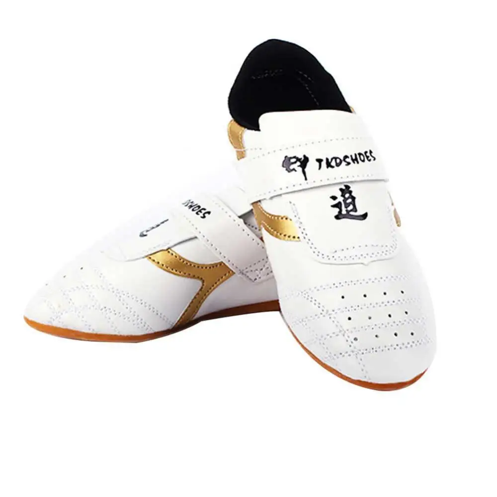 

Unisex Boxing Taekwondo Shoes Faux Leather Breathable Taekwondo Martial Arts Karate Training Shoes Kung Fu Fighting Sneakers