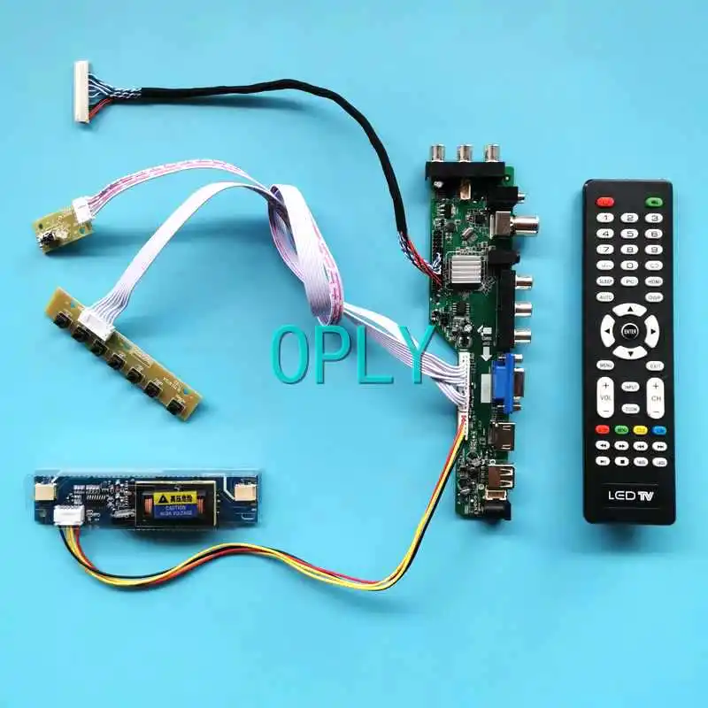 

Плата цифрового драйвера DVB 3663, подходит для B154EW03 B154EW07 LP154WX3 Kit 15,4 "2-CCFL USB VGA AV RF HDMI-совместимый 30-контактный LVDS 1280*800