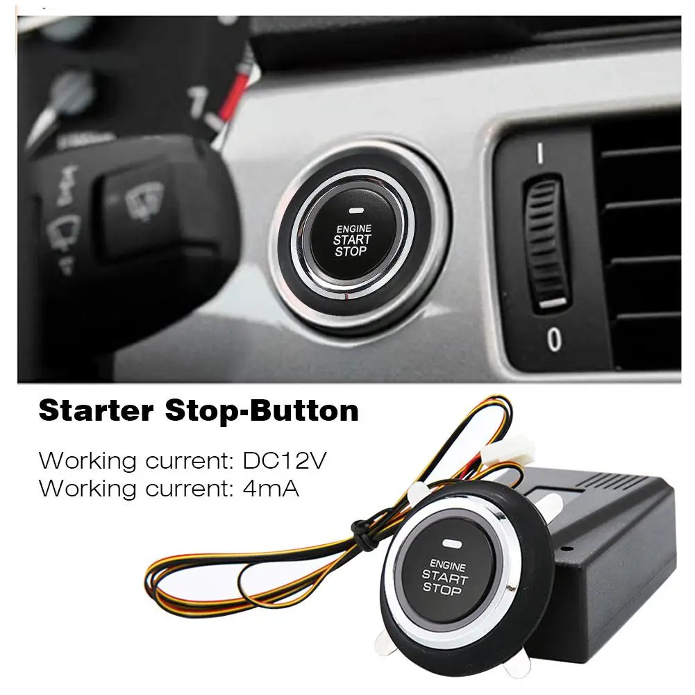 

GY901-C Keyless Start System DC12V Remote ControlStep Start Stop Car EngineButton Auto Key Less Entry System