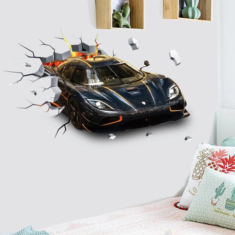 

3D наклейки на стену "Wild Jeep", ПВХ