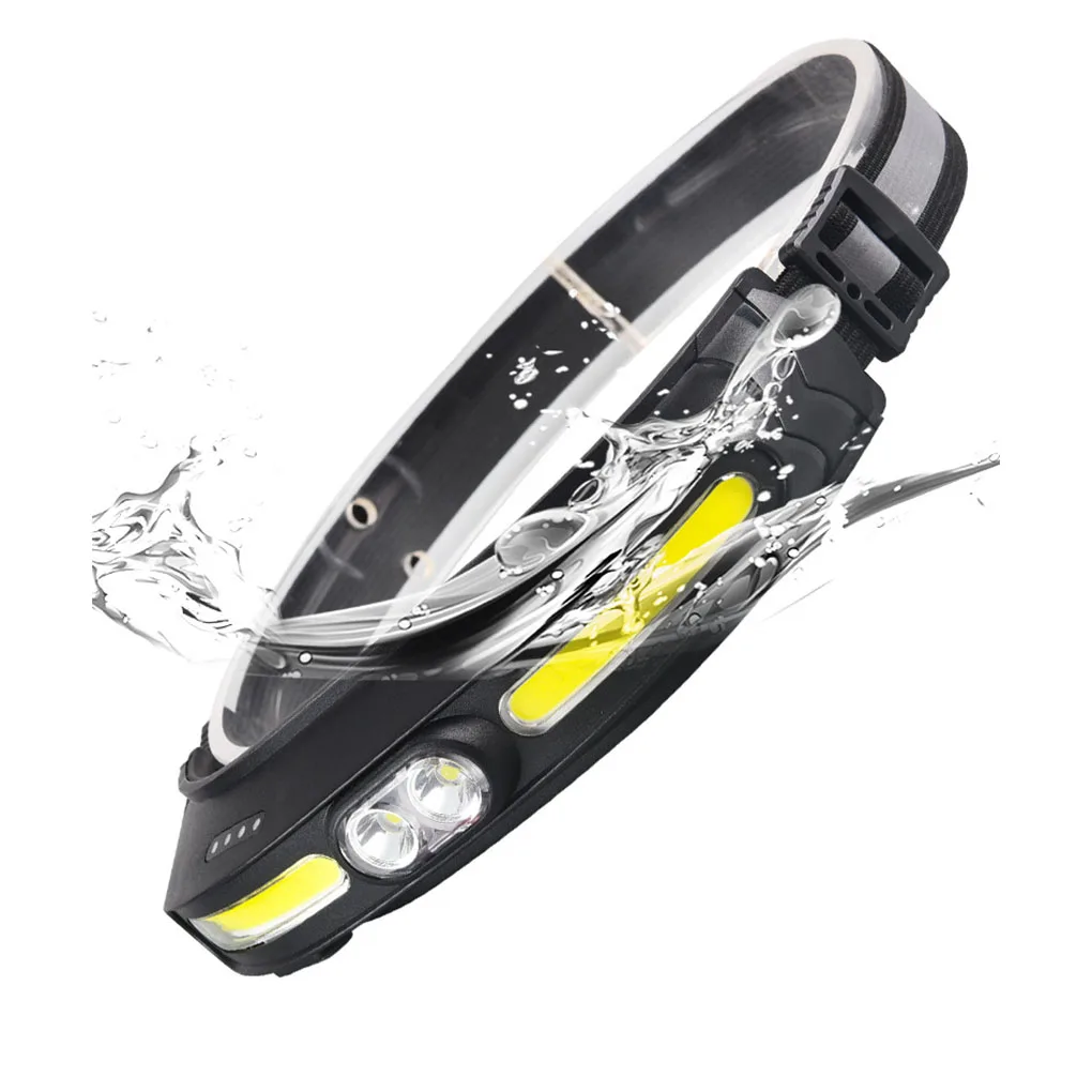 

Multifunctional COB Headlight Professional Powerful Hiking Camping Outdoor USB Rechargeable Waterproof LED Headlamp