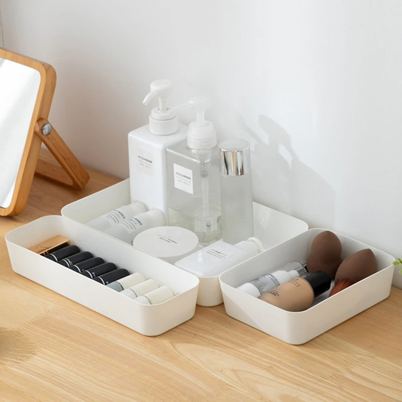 

Simple Drawer Storage Box Desktop Organizer Multifunctional Boxes Container for Home Kitchen Bathroom Cosmetic Makeup Organizers