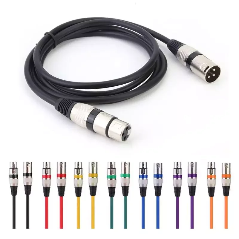 

1.8M DMX Stage DJ Cable Male to Female XLR 3Pin Audio Cable Connector Wire For Microphone Mixer Amplifier