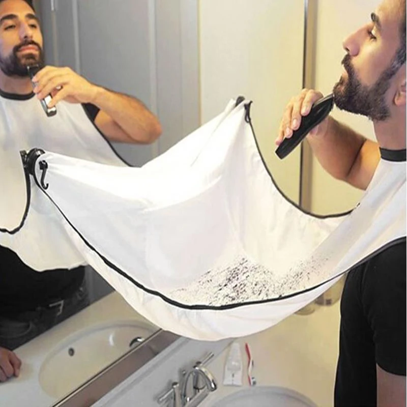 

Shaving cloth men's haircut storage tarpaulin home cleaning bathroom accessories male beard storage rack