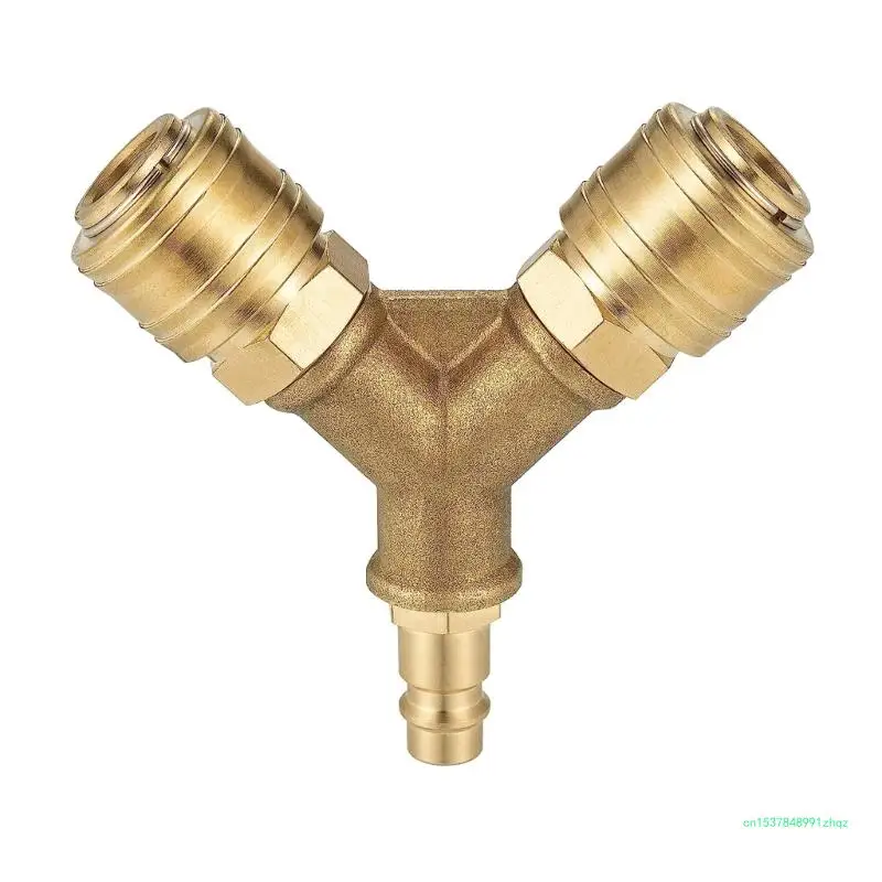 Air Hoses Quick Coupling Distributor Compressed Air Softener with Male Thread Brass Compressed Air Distributor Durable