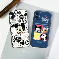 disney mickey mouse funda phone case for iphone 11 13 12 pro max 12 13 mini x xr xs max se 2020 7 8 6s plus celular black
